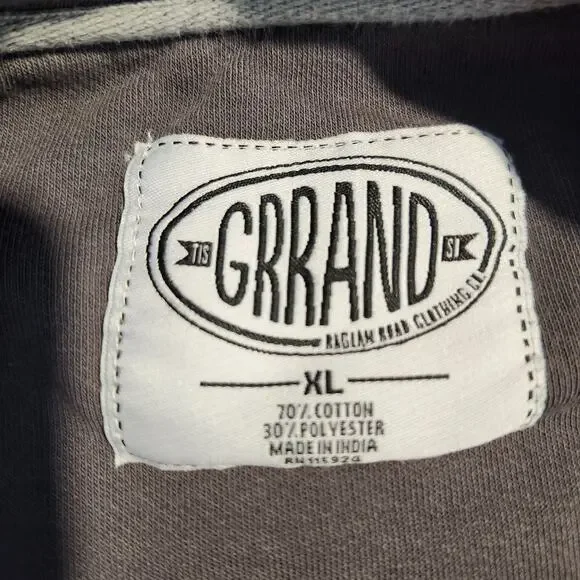 🚨 Grrand Raglan Road Ireland Sweatshirt XL Graphic Celtic Spirit Gray Pullover - Picture 6 of 7